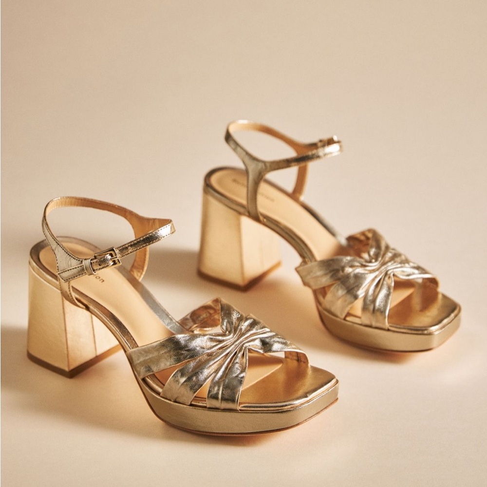 Reformation Maize Platform Heeled Sandals